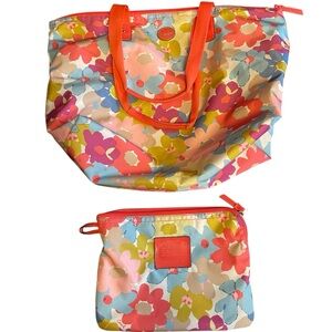coach floral packable nylon backpack Court In Signature Canvas With Print Sand Multi Charlie Backpack In Tea Rose Floral Print Nylon (Coach F57635)Silverblack Multidetailsprinted Nyloninside Zip And Multifunction Pocketszip COACH Floral Packable Nylon Backpack